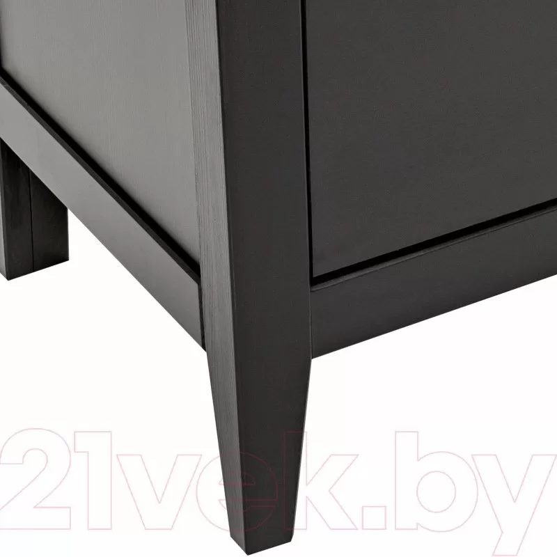 Шкаф для посуды/витрина 23 Кантри массив сосны (HEMNES) черный Шкаф для посуды/витрина 23 Кантри массив сосны (HEMNES) черный