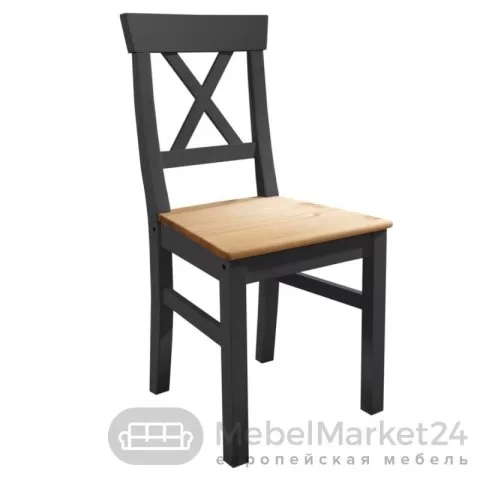 Стул Форест массив сосны (белый воск/серый)