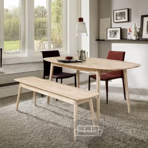 Стол обеденный раздвижной СКАНДИ 2R из массива дуба