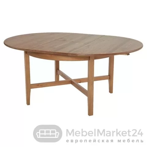 Стол обеденный раздвижной Кантри массив сосны (HEMNES) Браун