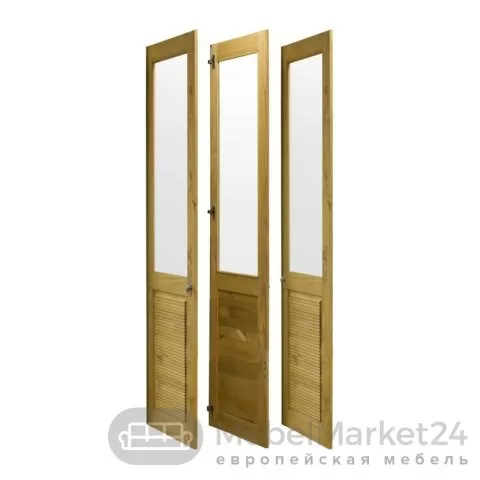 Комплект дверей к стеллажу Рауна 30 из массива сосны (бейц масло)