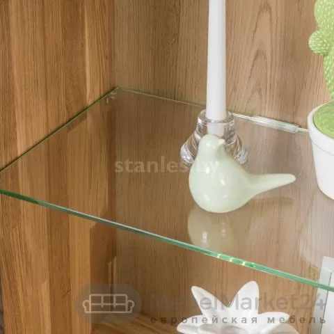 Шкаф с витриной LOGAN 1 из массива дуба