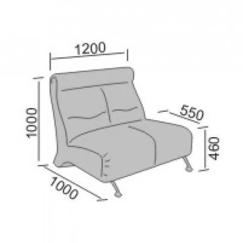 Диван офисный Омега 2