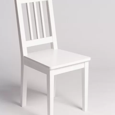 Стул кухонный массив дуба Альбер (белый)