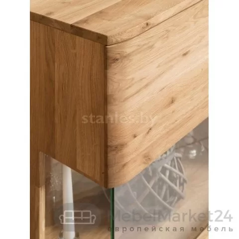 Шкаф с витриной MILTON 1 из массива дуба