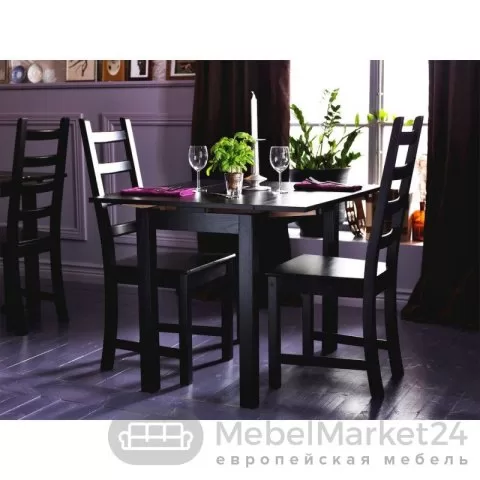 Стул Кантри массив сосны (черный)