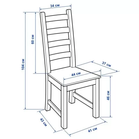 Стул барный Кантри массив сосны (ткань)