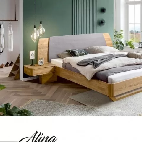 Кровать АЛИНА 140/200 из массива дуба