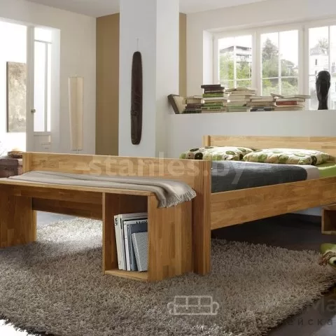 Кровать HANS 140/200 из массива дуба