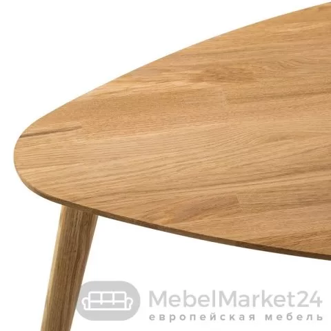 Стол журнальный СКАНДИ 738х700 из массива дуба