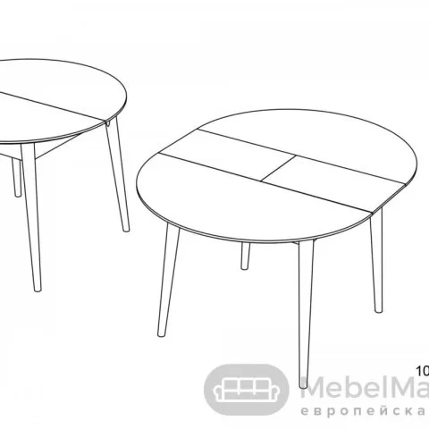 Стол обеденный раздвижной СКАНДИ 3R 100 /130