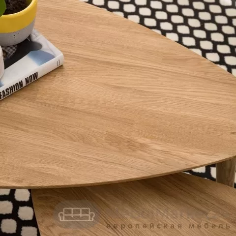 Стол журнальный СКАНДИ 738х700 из массива дуба