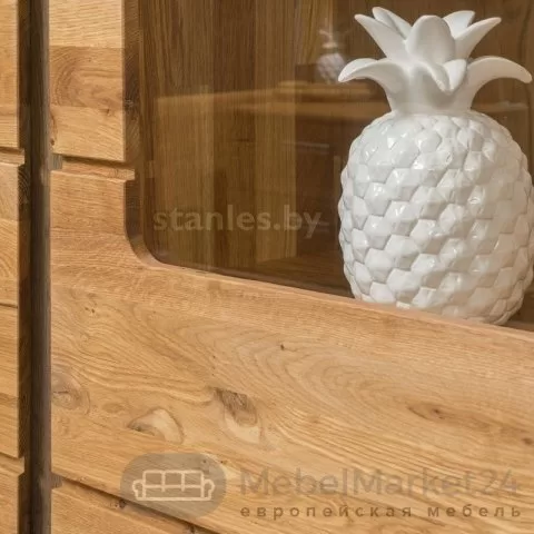 Шкаф с витриной LOGAN 1 из массива дуба