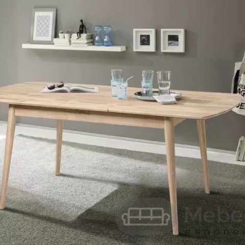 Стол обеденный раздвижной СКАНДИ 1R из массива дуба