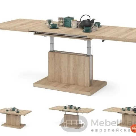 Стол-трансформер массив дуба Антарес 120/70 