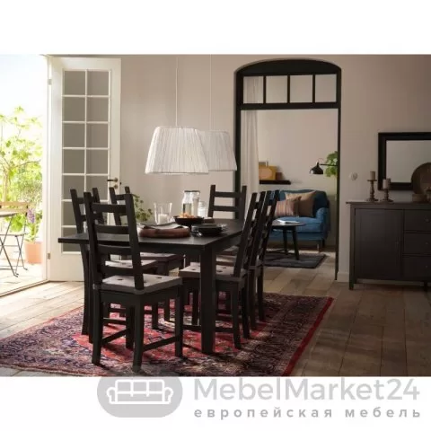 Стул Кантри массив сосны (черный)