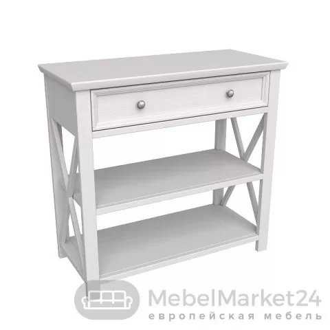 Консоль Форест (тумба01) массив сосны (белый воск/антрацит)