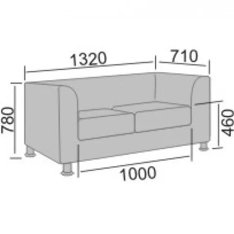 Диван офисный Форли-2