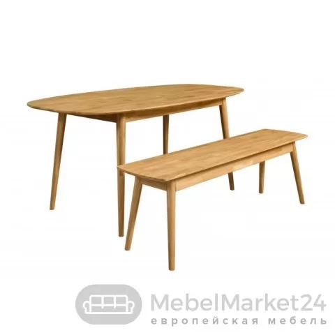 Стол обеденный СКАНДИ 2.1 из массива дуба