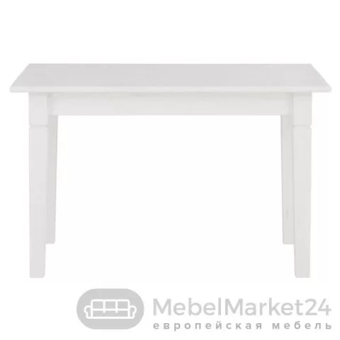 Стол обеденный Мадрид 120 массив сосны (белый воск)
