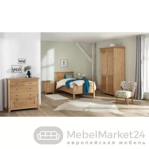 Комод 221 Рауна из массива сосны (бейц-масло)