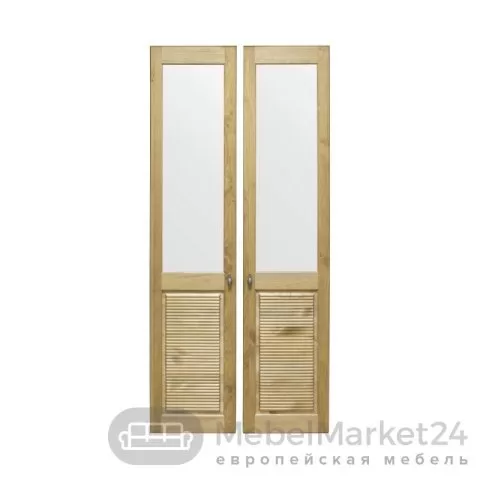 Комплект дверей к стеллажу Рауна 20 из массива сосны (бейц масло)