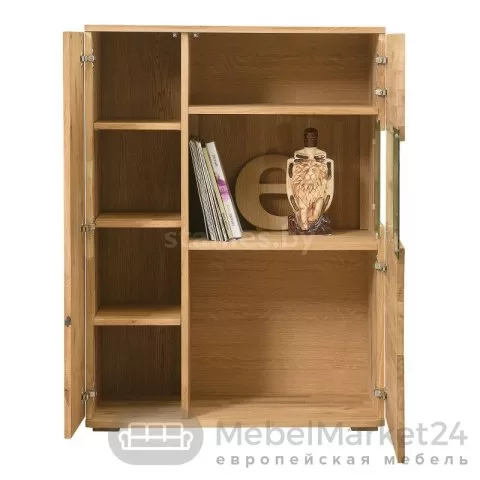 Шкаф с витриной MILTON 2 из массива дуба