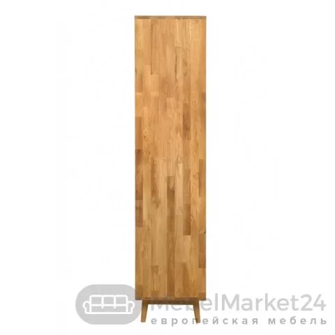 Шкаф с витриной СКАНДИ 1 из массива дуба