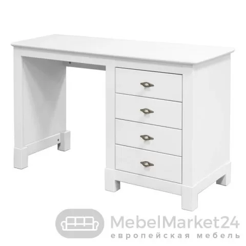 Стол письменный 04 Рауна массив сосны (белый воск)