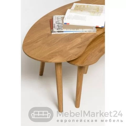 Стол журнальный СКАНДИ 6/4 из массива дуба