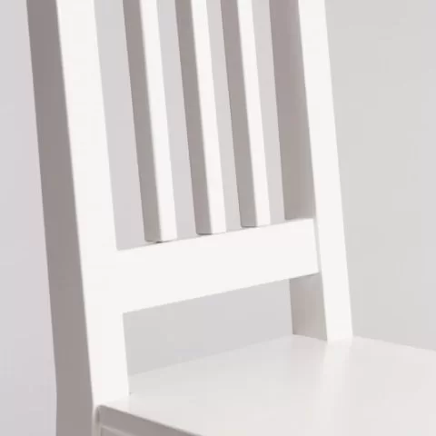 Стул кухонный массив дуба Альбер (белый)