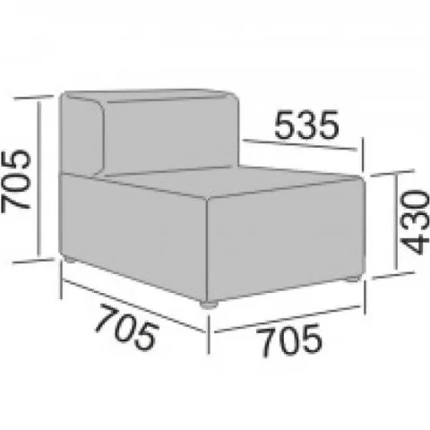 Диван офисный Осака С