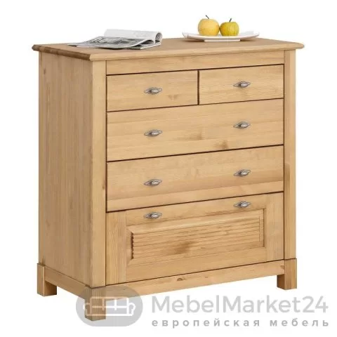 Комод 221 Рауна из массива сосны (бейц-масло)