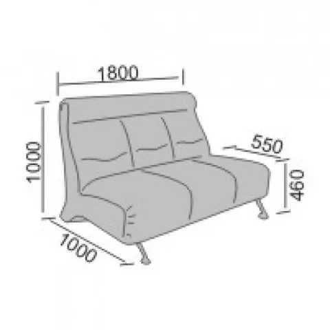 Диван офисный Омега 3