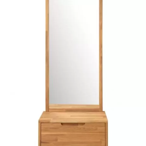 Тумба с зеркалом СКАНДИ 2 из массива дуба