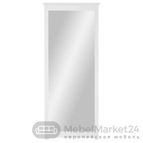 Зеркало навесное в раме 200 Рауна из массива сосны (белый воск)