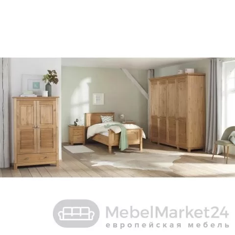 Шкаф для одежды 40 Рауна из массива сосны (бейц-масло)