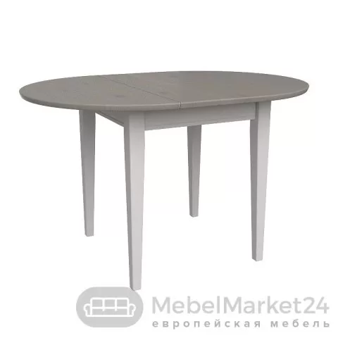 Стол раздвижной 90 Форест массив сосны (белый воск/антрацит)