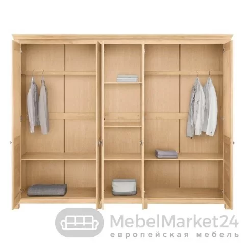 Шкаф для одежды 50 Рауна из массива сосны (бейц-масло)