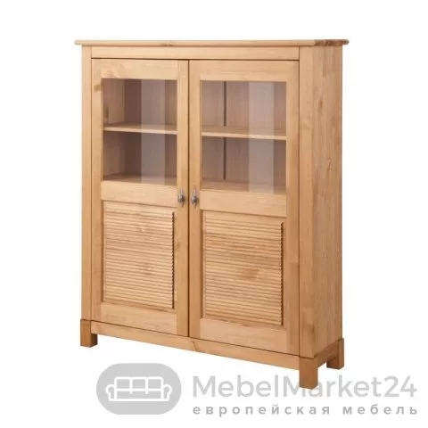 Шкаф для посуды 20 Рауна из массива сосны (бейц-масло)