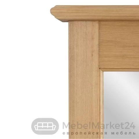 Зеркало навесное в раме Рауна из массива сосны (бейц масло)