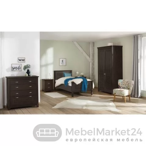 Шкаф для одежды 20 Рауна из массива сосны (колониал)