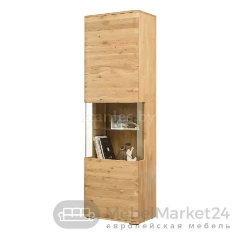 Шкаф с витриной MILTON 1 из массива дуба
