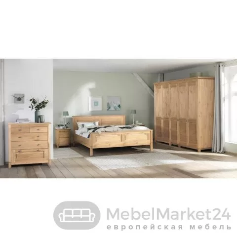 Шкаф для одежды 50 Рауна из массива сосны (бейц-масло)