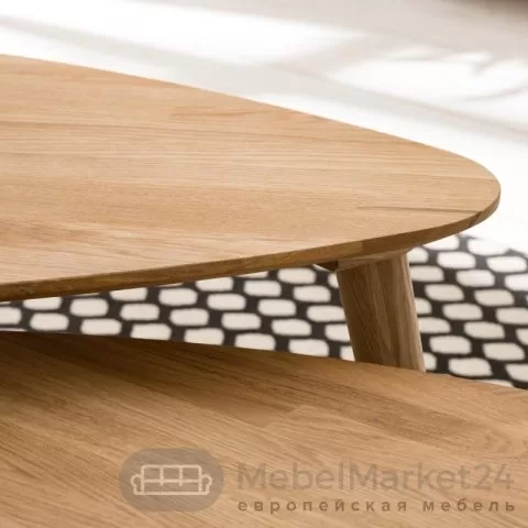 Стол журнальный СКАНДИ 700х500 из массива дуба