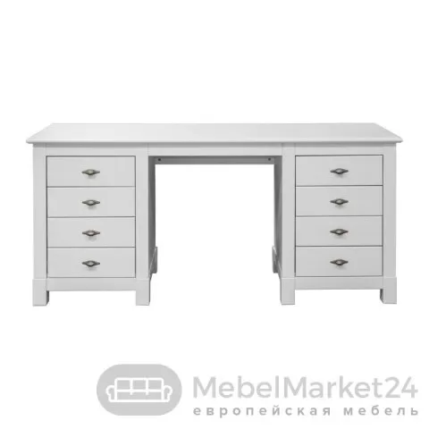 Стол письменный 08 Рауна массив сосны (белый воск)