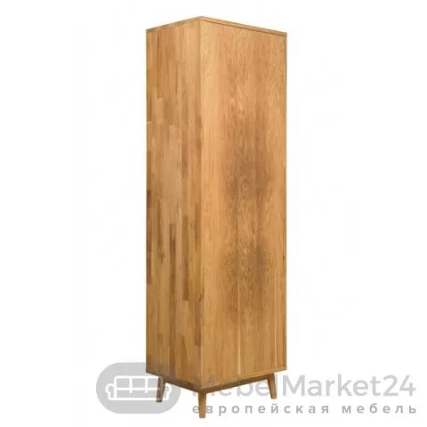 Шкаф с витриной СКАНДИ 1 из массива дуба