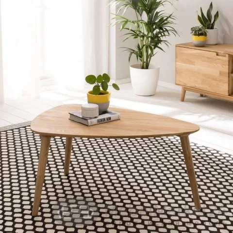 Стол журнальный СКАНДИ 738х700 из массива дуба