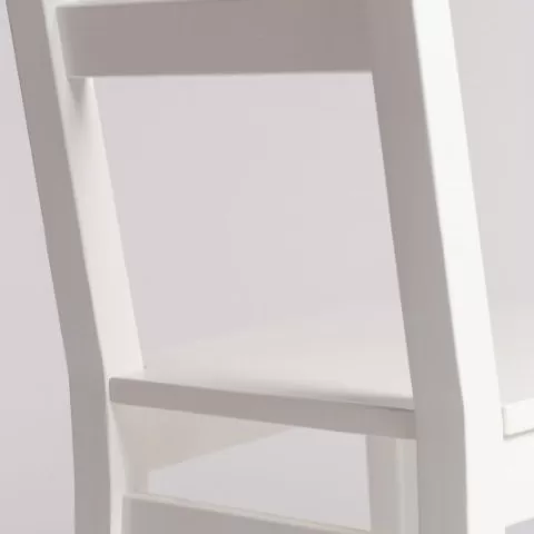 Стул кухонный массив дуба Фернан (белый)