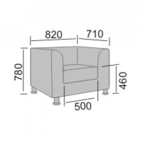 Диван офисный Форли-1